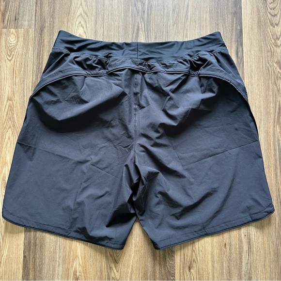 Lands End Womens Swim Shorts w/ Brief Modest 11" Quick Dry Black Plus‎ 24W Beach - Picture 6 of 9